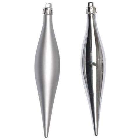 Set Di 5 Sospensioni Per Cubetti Di Ghiaccio Altezza 15 Cm Argento - Foto 1