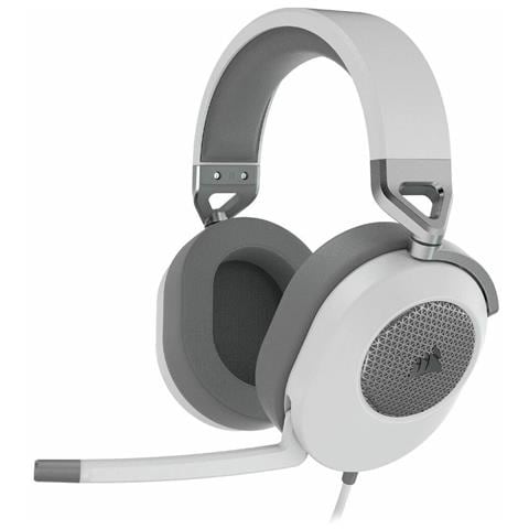 Hs65 Surround Auricolare Cablato Portatile Giocare Bianco (Hs65 Gaming Headset White Wired) - Foto 4
