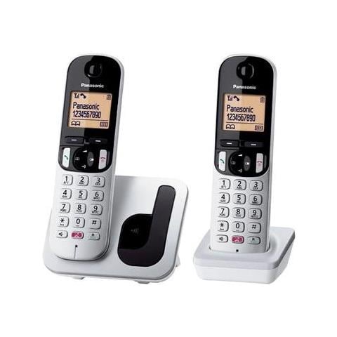 Set Telefono DECT/ GAP KX-TGC252SPS Duo con  ID chiamante Colore Grigio/Nero  - Foto 1