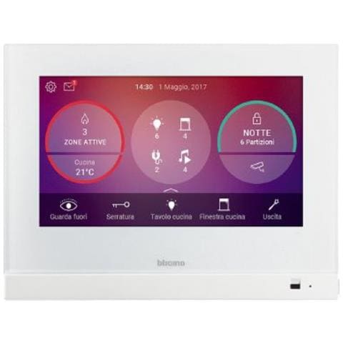 Video Hometouch Touch Screen 7' Per Sistema Myhome White - Bticino 3488w - Foto 1