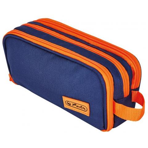 Neon Astuccio Portamatite Poliestere Blu, Arancione - Foto 1
