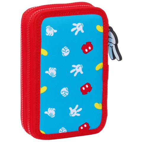 Astuccio Doppio Mickey Mouse Clubhouse Fantastic Azzurro Rosso 12.5 X 19.5 X 4 Cm (28 Pezzi) - Foto 5