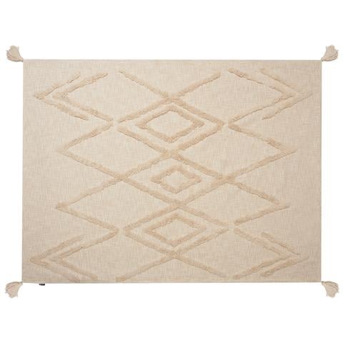 Coperta Morbi Cotone 130 X 180 Cm Beige - Foto 2