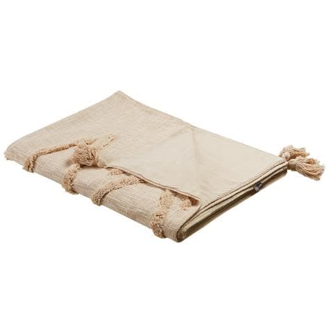 Coperta Morbi Cotone 130 X 180 Cm Beige - Foto 9
