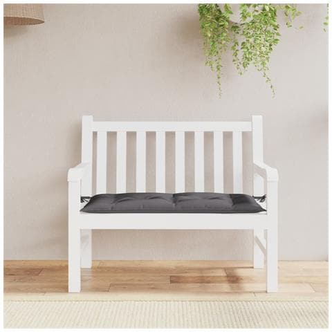 Cuscino Per Panca Antracite 110x50x7 Cm In Tessuto Oxford - Foto 1