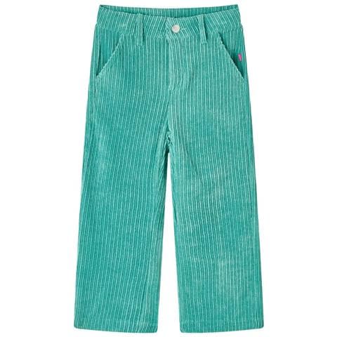 Pantaloni Per Bambini In Velluto A Coste Verde Menta 140 - Foto 1