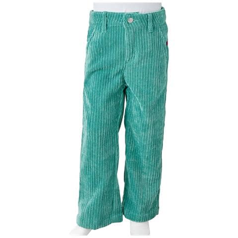 Pantaloni Per Bambini In Velluto A Coste Verde Menta 140 - Foto 8