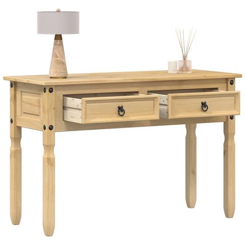 Tavolino Consolle Corona 115x46x73 Cm In Legno Massello Di Pino - Foto 1