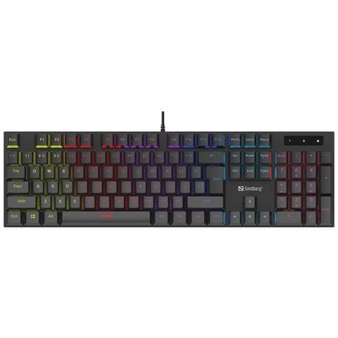 640-29 tastiera Gaming USB QWERTY Nordic Nero - Foto 8