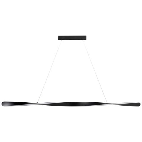 Lampadario A Led Mahoi Metallo Nero - Foto 2