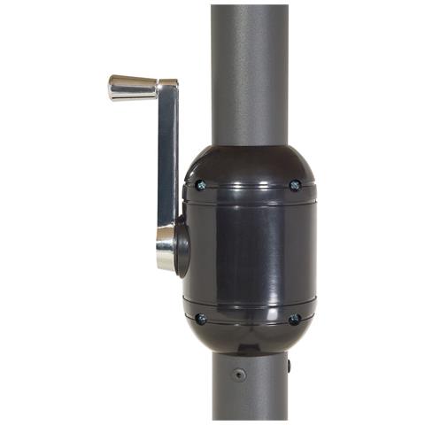 Ombrellone Doppio Da Giardino In Alluminio 460x270xh240 Cm Alu Twin Grigio - Foto 8