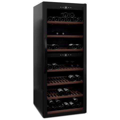 Cantinetta Vino SW-126B a Libera Installazione con Doppia Temperatura Capacità 126 Bottiglie Classe F Colore Nero - Foto 3
