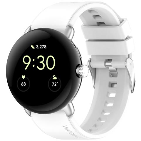 Cinturino Sostitutivo Per Cinturino In Silicone Compatibile Per Google Pixel Watch 1/2 White - Foto 2