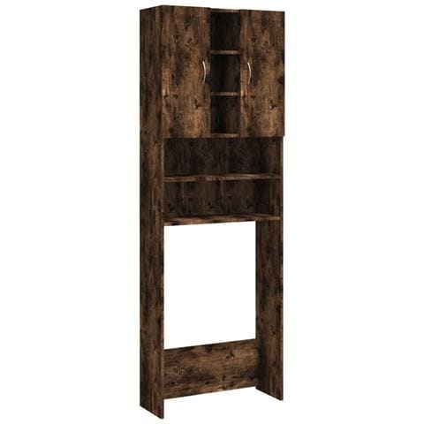 Mobile per Lavatrice Rovere Fumo 64x25,5x190 cm - Foto 1