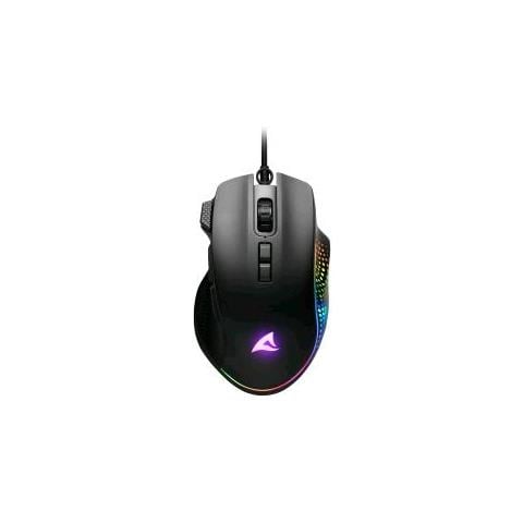 Shark Force 3 Mouse Giocare Mano Destra Usb Tipo A Ottico 12800 Dpi (shark Force 3 Black Rgb - Optical Gaming M - Foto 1