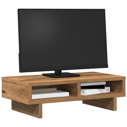 Supporto Per Monitor Rovere Artigianale 50x27x15 Cm Truciolato - Foto 3