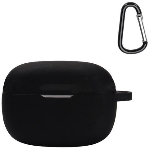 Custodia Protettiva Per Auricolari Jbl Wave 200tws Con Moschettone - Nero Black - Foto 2