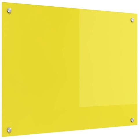 Schienale da Cucina Giallo 80x60x0,6 cm in Vetro Temperato - Foto 1