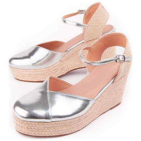 Montevita Wedge Sparto Balenci3 Argento . - Foto 1