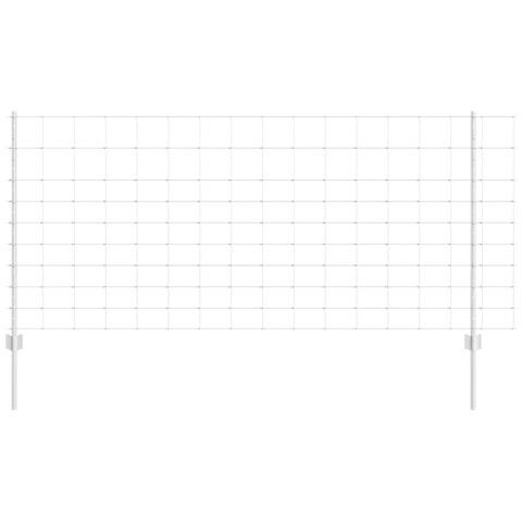 Posto per Recinzione 22 pz U-Channel 100 cm Acciaio Zincato, Recinzione per Campo 1x50 m Acciaio Zincato - Foto 1