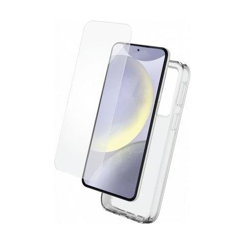 Pack sili+Glass Tempered G S25+ custodia per cellulare 17 cm (6.7") Cover Trasparente - Foto 1