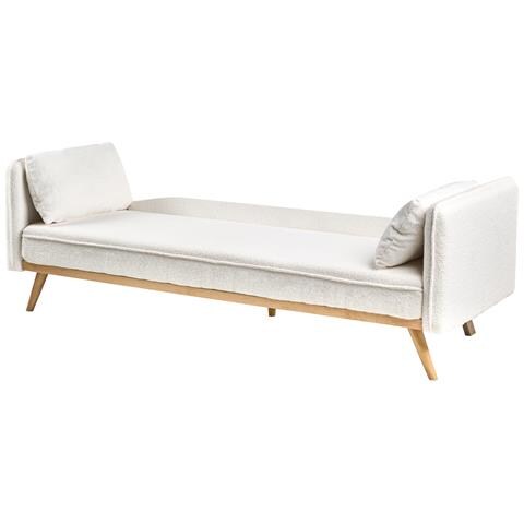 Divano Letto Asaa Bouclé Bianco Sporco - Foto 6