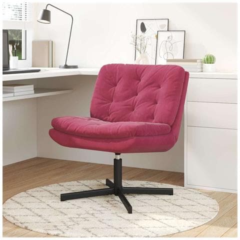 Poltrona Relax con Base Girevole Rosso vino 63 x 75 x 76 cm - Foto 2