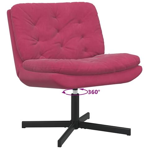 Poltrona Relax con Base Girevole Rosso vino 63 x 75 x 76 cm - Foto 9