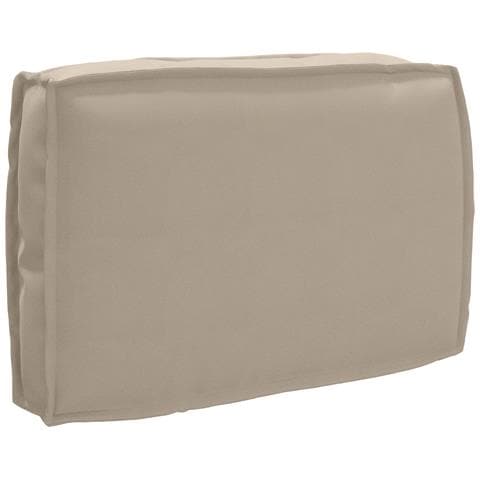 Cuscino per pallet con schienale Tortora 60x40x12 cm in tessuto Oxford - Foto 1