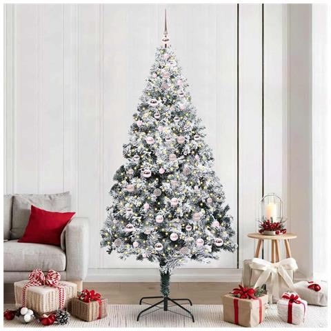Albero di Natale artificiale con 300 LED Bianco 240 cm - Foto 2