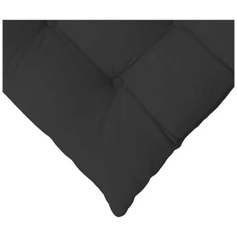 Cuscini per Seduta 4 pcs Nero 40 x 40 x 6 cm Microfibra - Foto 9