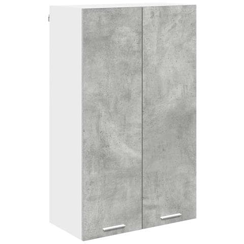 Armadio pensile con porta Riga Grigio cemento 60 x 31 x 100 cm - Foto 1