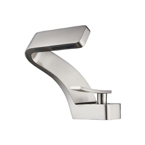 Rubinetto per lavabo da bagno, Blackswan, tipo M205, modello nichelato con bocca a cascata, misura 15 cm - Foto 1