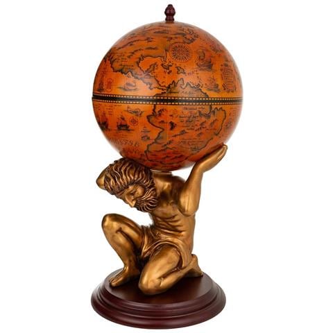 Figura Portabottiglie Globo Rosso 42x42x85h - Foto 1