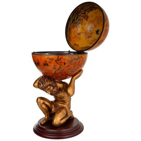 Figura Portabottiglie Globo Rosso 42x42x85h - Foto 2