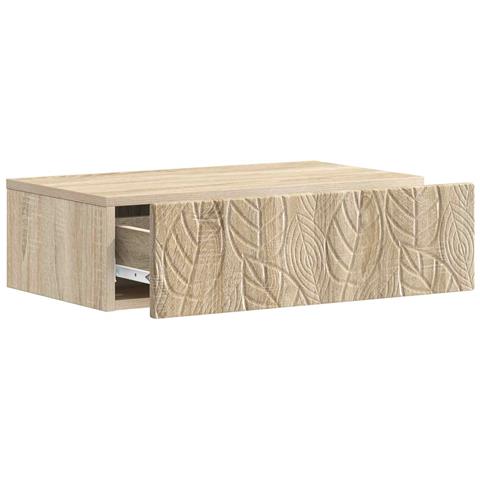 Tavolino da Parete Laterale Rovere Sonoma 87,5 x 34,5 x 17 cm - Foto 2