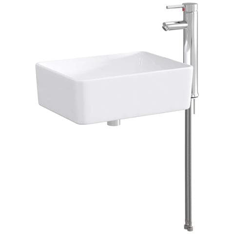 Lavabo da bagno Cromato 40,5 x 30,5 x 13 cm Metallo - Foto 1