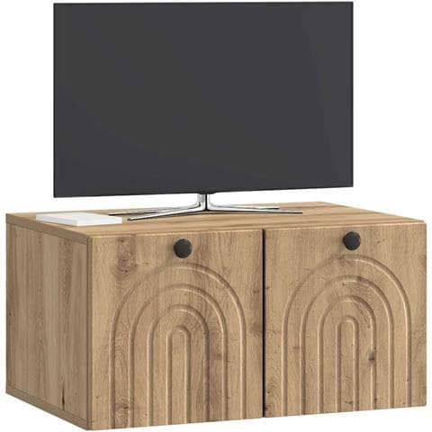 Mobile Porta TV da Muro Rovere Artigianale 59,5 x 41 x 30 cm - Foto 2
