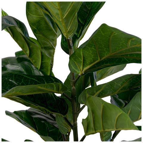 Ficus Lyrata Artificiale Fiddle Leaf Tree Verde H 100 Cm - Foto 2