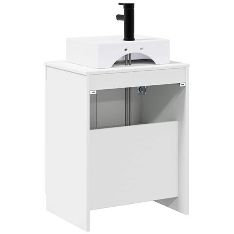 Set di mobili per il bagno Bianco Lucido Legno ingegnerizzato - Foto 2
