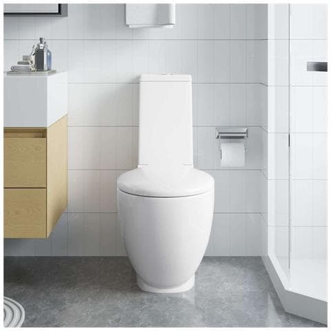 Vaso WC in Ceramica con Scarico Dietro Bianco - Foto 1