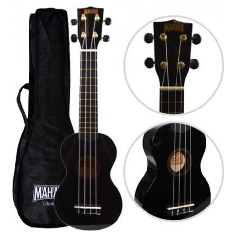 Ukulele Rainbow Soprano Mahalo Mr1 Bk (nero) Completo Di Borsa - Foto 1