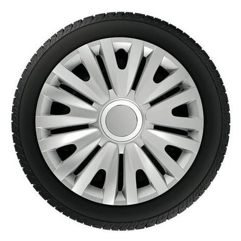 Copricerchi Auto Universali 15 Pollici Tech-one Royal Silver 31542 - Foto 2