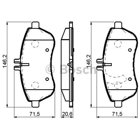 Kit Pastiglie Freno Bp1072 0.986.494.161 - Foto 3