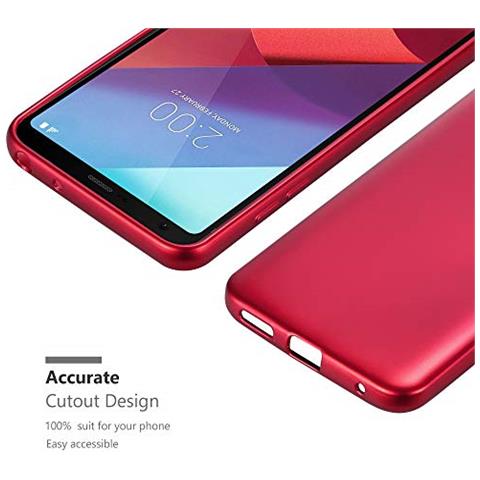 Cadorabo Custodia Compatibile Con Lg G6 In Rosso Metallico - Coperchio Protettivo In Silicone Tpu Flessibile - Foto 2