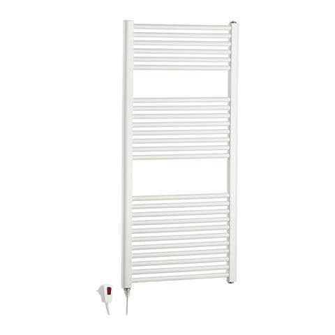 Scaldasalviette Elettrico 120x50 Cm 700w Bianco Con Resistenza Termolimitata H120 Cm Friuli - Foto 4