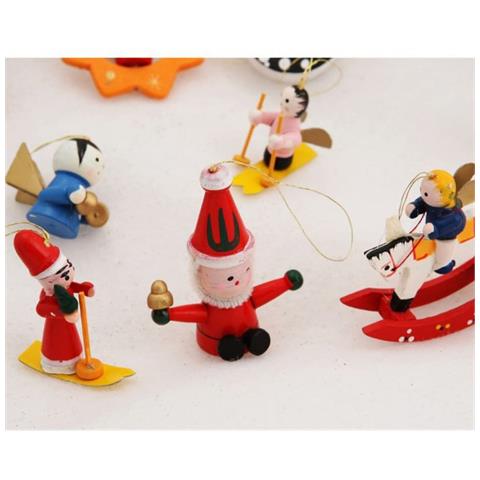 24 Suspensions Traditionnelles En Bois Pour Sapin - Foto 3