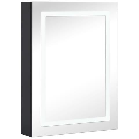 Armadietto Bagno con Specchio e LED 50x13x70 cm - Foto 1