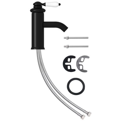 Rubinetto per Lavabo del Bagno Nero 130x180 mm - Foto 1