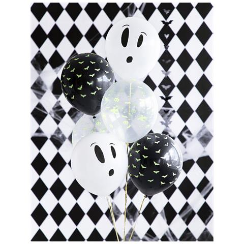 Partydeco - 3 Palloncini In Lattice Halloween Fluo - Foto 2